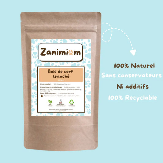 photos emballage doypack bois de cerf tranché