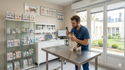 chat chez le vétérinaire