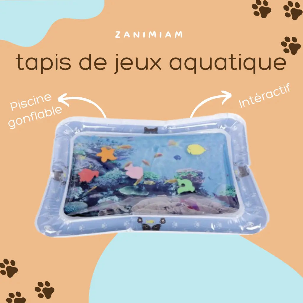 tapis de jeux gonflable chat